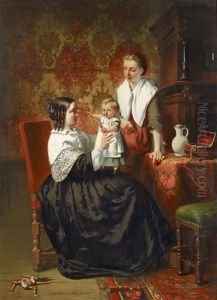 Mutter Mit Kind by Johann Christian Gustav Zeitz