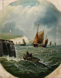 Off Ramsgate; Off The Dover Coast by William Broome Of Ramsgate