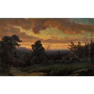 Uttenberg. Abend by Jakob Joseph Zelger