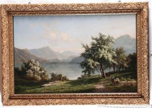 Paesaggio Montano Con Lago