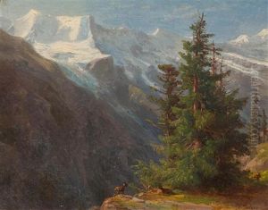 Murren - "lauterbrunnenthal Mit Aussicht Aufs Rotthal" by Jakob Joseph Zelger