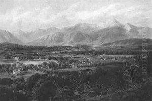 Blick Auf Eine Seelandschaft by Carl Von Zellenberg