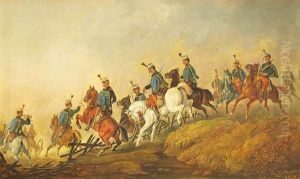 Die Kavallerie by Franz Zeller (Edler) von Zellenberg