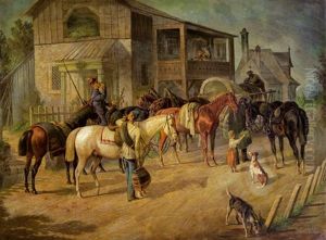 Auf Dem Lande by Franz Zeller (Edler) von Zellenberg
