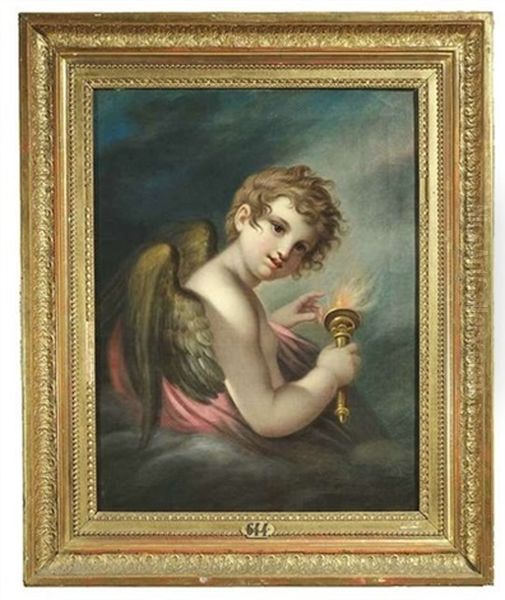 Putto Mit Einer Fackel - view 1