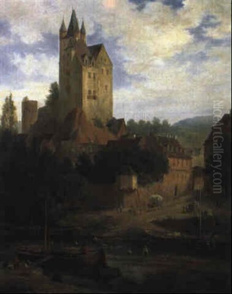 Burg Am Flussufer - view 1