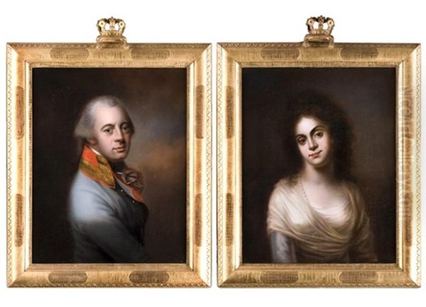 Portrait Der Prinzessin Charlotte Von Mecklenburg-strelitz (+ Portriat Der Friedrich Herzog Von Sachsen; Piar) - view 1