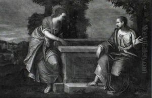 Cristo E La Samaritana by Giovanni Battista Zelotti
