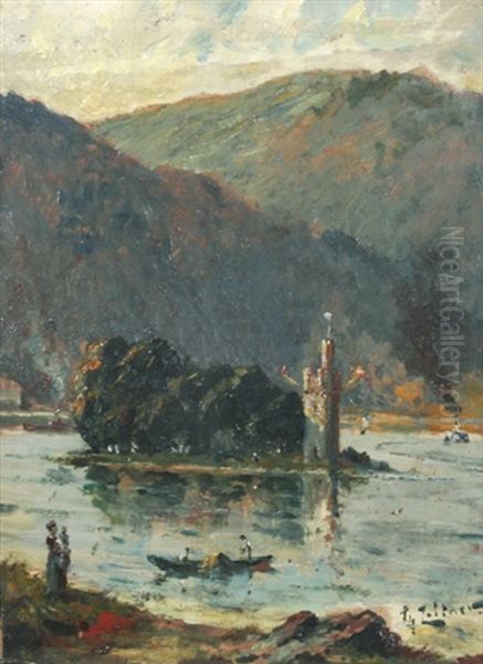 Blick Auf Den Mauseturm Bei Bingen - view 1