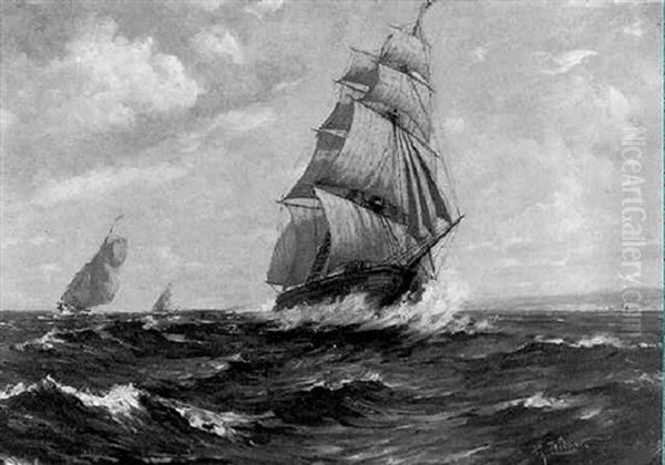 Segelschiffe Vor Einer Kuste - view 1