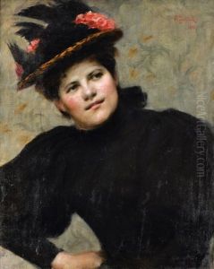 Podobizna Damy V Klobouku by Frantisek Ii Zenisek