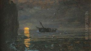 Sunset At Sea by Frantisek Ii Zenisek
