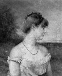 Junge Frau Mit Korallenhalsband by Frantisek Ii Zenisek