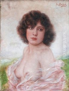 Girl's Portrait by Josef Zenisek