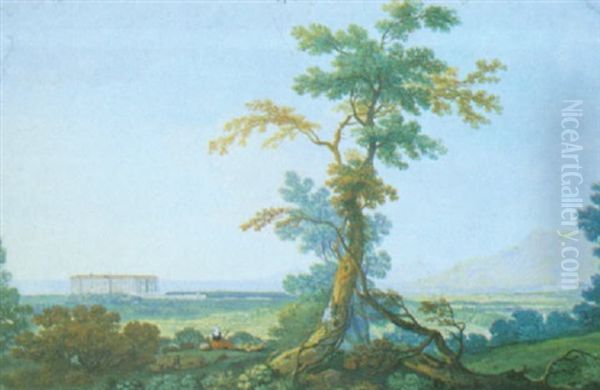Veduta Con La Reggia Di Caserta - view 1