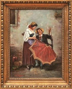 Jung Und Alt Im Gesprach by Jules Zermati