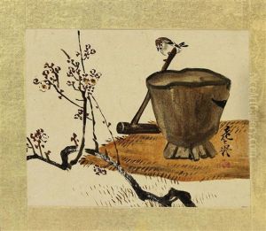 A Miniature Album Of Six Seasonal Urushi-e (lacquer Paintings) by Zeshin Shibata