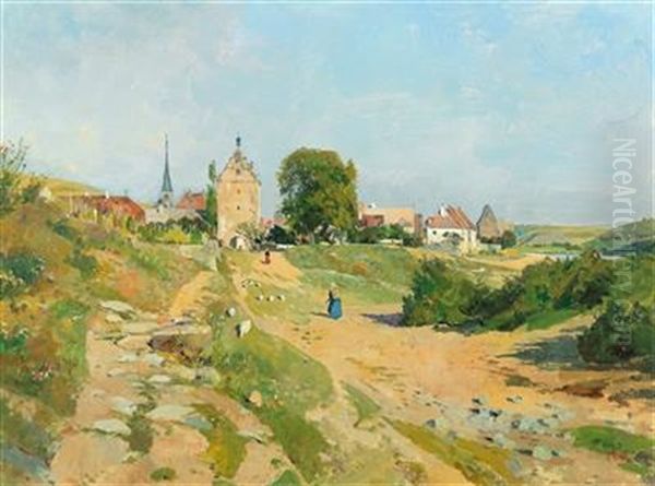 Altes Stadchen Am Rhein [old Town On The Rhine] - view 1