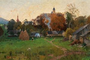 View Of Heiligenkreuz by Eduard Zetsche