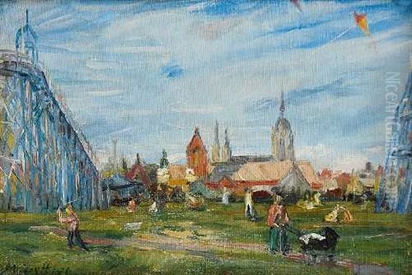 Spazierganger Auf Der Theresienwiese - view 1