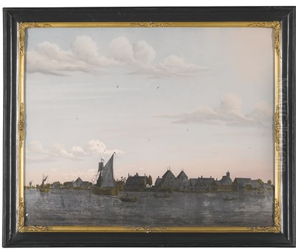 A Pair Of Dutch Verre Eglomise Pictures - view 1