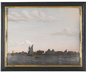 A Pair Of Dutch Verre Eglomise Pictures A Pair Of Dutch Verre Eglomise Pictures