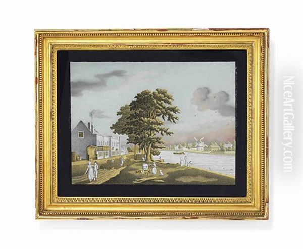 Figures Within A Village - view 1