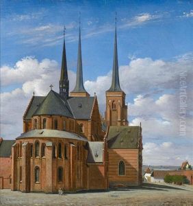 Die Domkirche In Roskilde by Christian Olavius Zeuthen