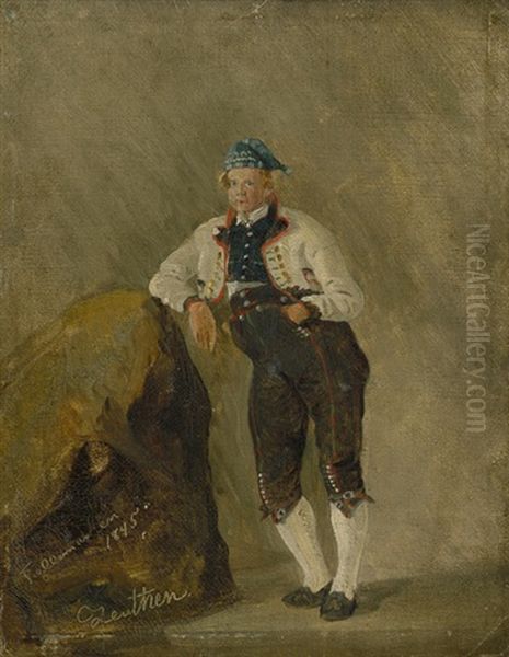 Portrat Eines Jungen Mannes In Tracht - view 1