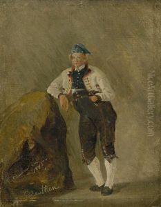 Portrat Eines Jungen Mannes In Tracht by Christian Olavius Zeuthen