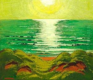 Solnedgang (sunset) by Ernst Johan Zeuthen