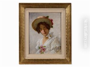 Young Lady With Hat by Carl Zewy