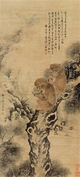 Two Monkeys - view 1