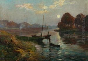 Bord De Lac by Leon Broquet