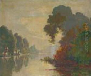 Bord De Lac by Leon Broquet