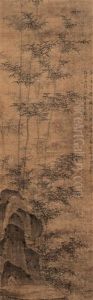 Bamboo And Rock by Zhang Yuchu