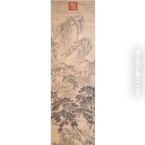 Landscape Hanging Scroll by Zhang Zongcang