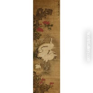 A Chinese Painting Of Cranes thumbnail