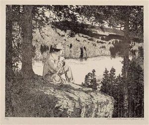 "rast Auf Der Wanderung" by Klemens Brosch