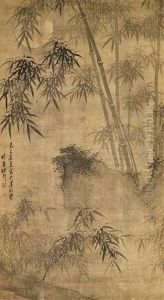 Bamboo Under The Moonlight by Zhu Sheng