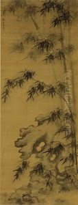 Bamboo And Stone by Zhu Sheng