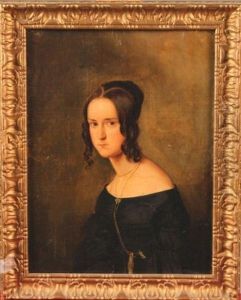 Portrait De Jeune Femme by Gustav Zick