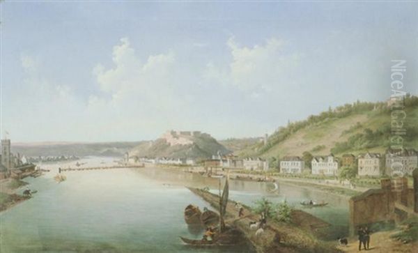 Blick Uber Den Rhein Auf Koblenz Und Ehrenbreitstein - view 1