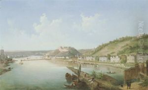Blick Uber Den Rhein Auf Koblenz Und Ehrenbreitstein by Gustav Zick