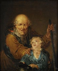 Tobias Is Led By A Young Boy by Januarius Zick