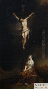 Der Gekreuzigte Christus Mit Maria Magdalena Der Gekreuzigte Christus Mit Maria Magdalena