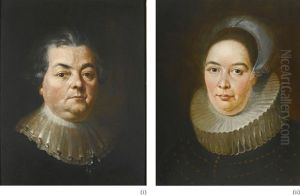 Councillor Von Marschall Of Koblenz And His Wife, Bust-length