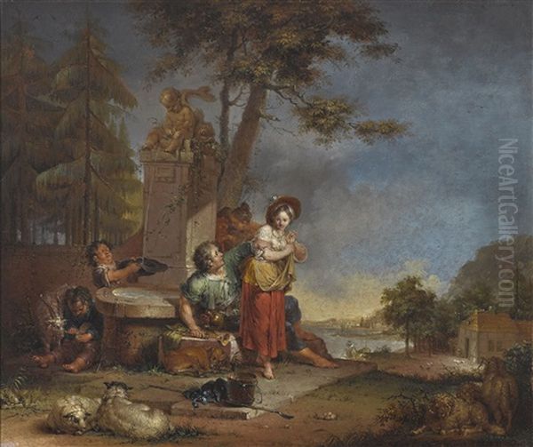Schaferszene Am Brunnen - view 1
