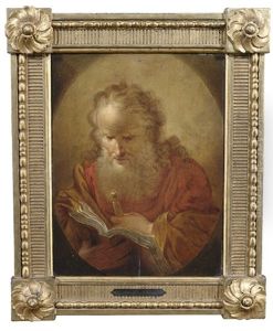 Brustbild Des Apostels Petrus Mit Den Schlusseln (+ Brustbild Des Apostels Paulus Mit Schwert Und Buch; Pair)
