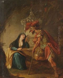 Flavianus Und Seine Frau Dafrosa (study) by Johann Zick